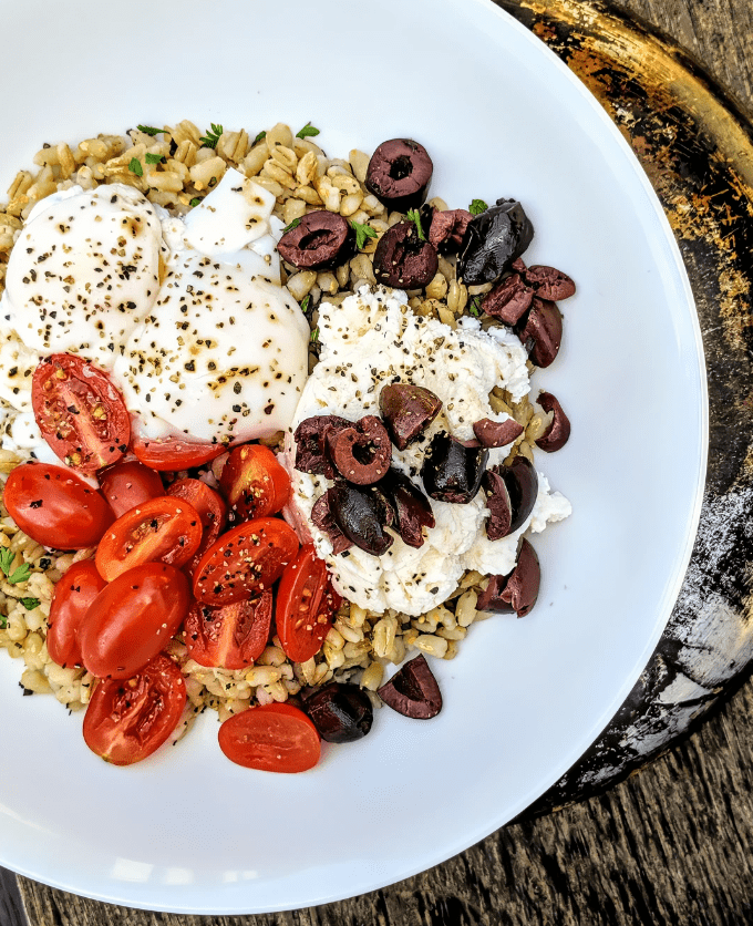Barley Breakfast Bowl with Poached Eggs